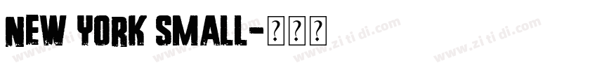 New York Small字体转换